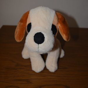 Stuffed Animal Toy Plush Embroidered Details Puppy 10"